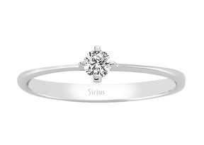 0,12 Carat Diamant Solitaire Ring