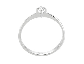 0,12 Carat Diamant Solitaire Ring