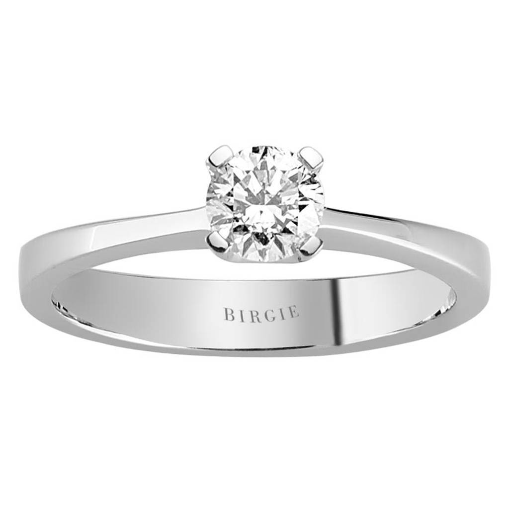 Bague solitaire diamant 0,46 carat