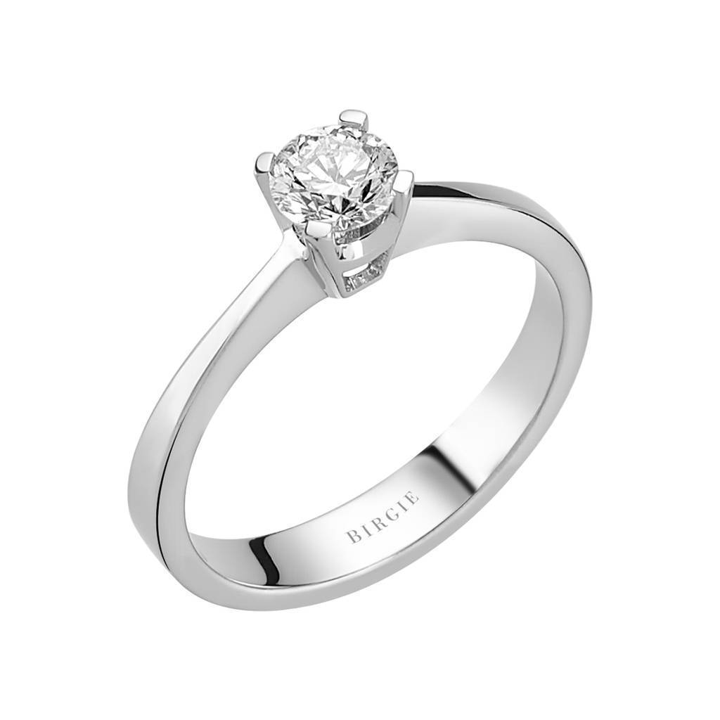 Bague solitaire diamant 0,46 carat