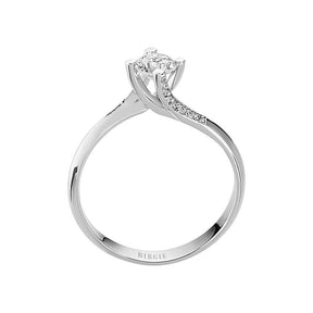 0.46 Carat Diamant Halo Ring