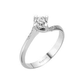 0.46 Carat Diamant Halo Ring