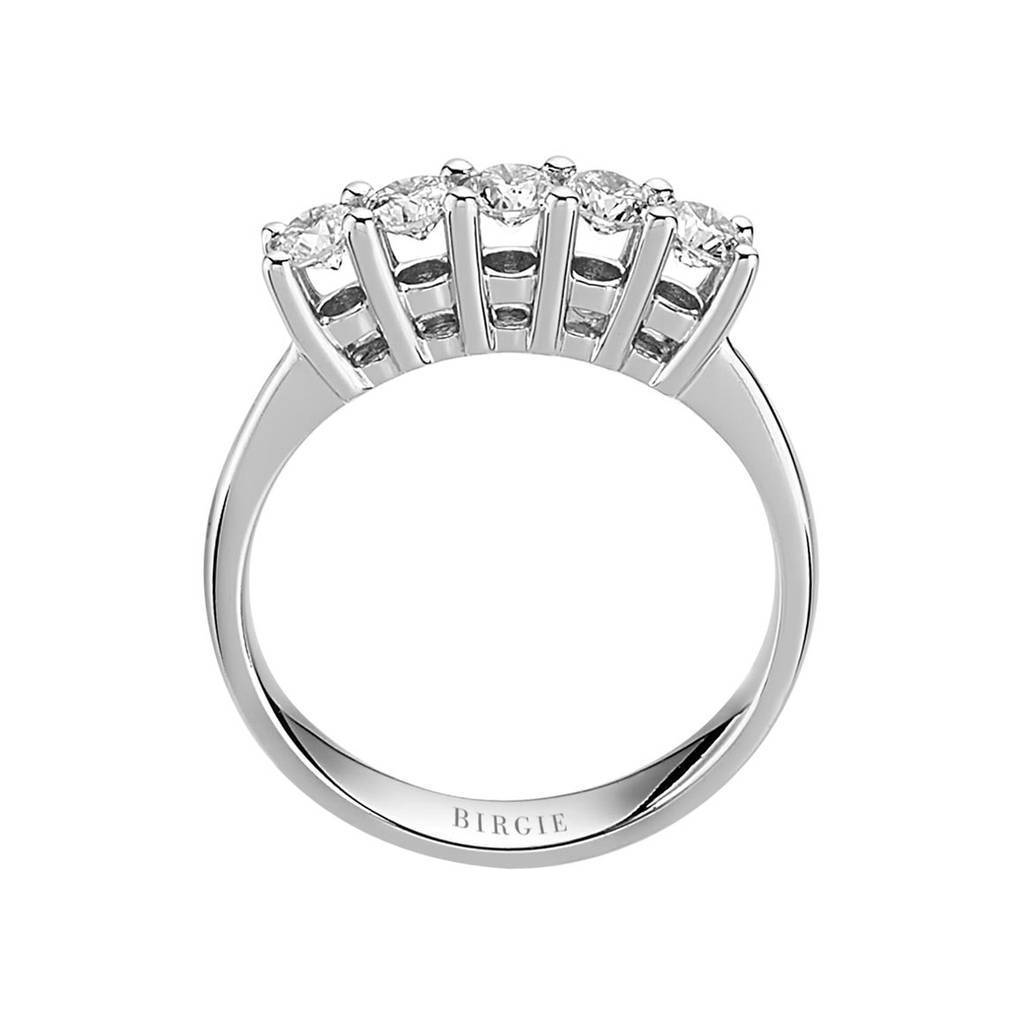 0.71 Carat Diamant 5 Stein Allianz