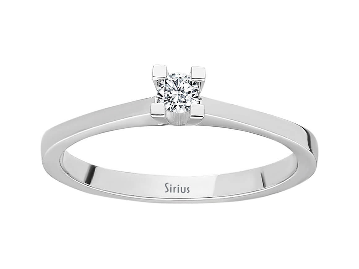 0,09 Karat Diamant Solitaire Ring