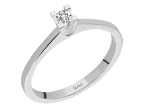 0,09 Karat Diamant Solitaire Ring