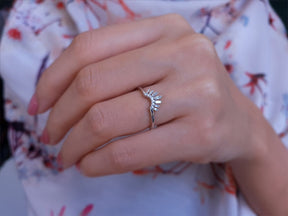 Baguette Diamant Prinzessin Krone Ring