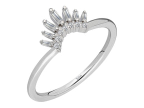 Baguette Diamant Prinzessin Krone Ring