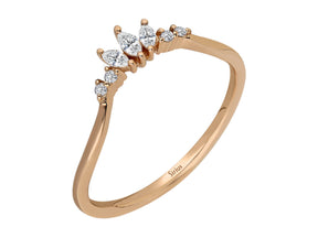 Marquise Diamant Prinzessinkrone Ring