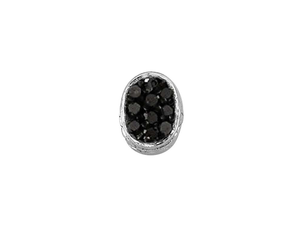 Schwarz Diamant Herren Ohrstecker