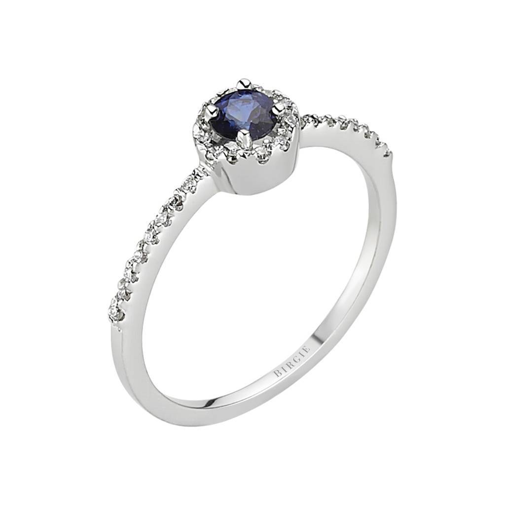 Diamond und Saphir Ring