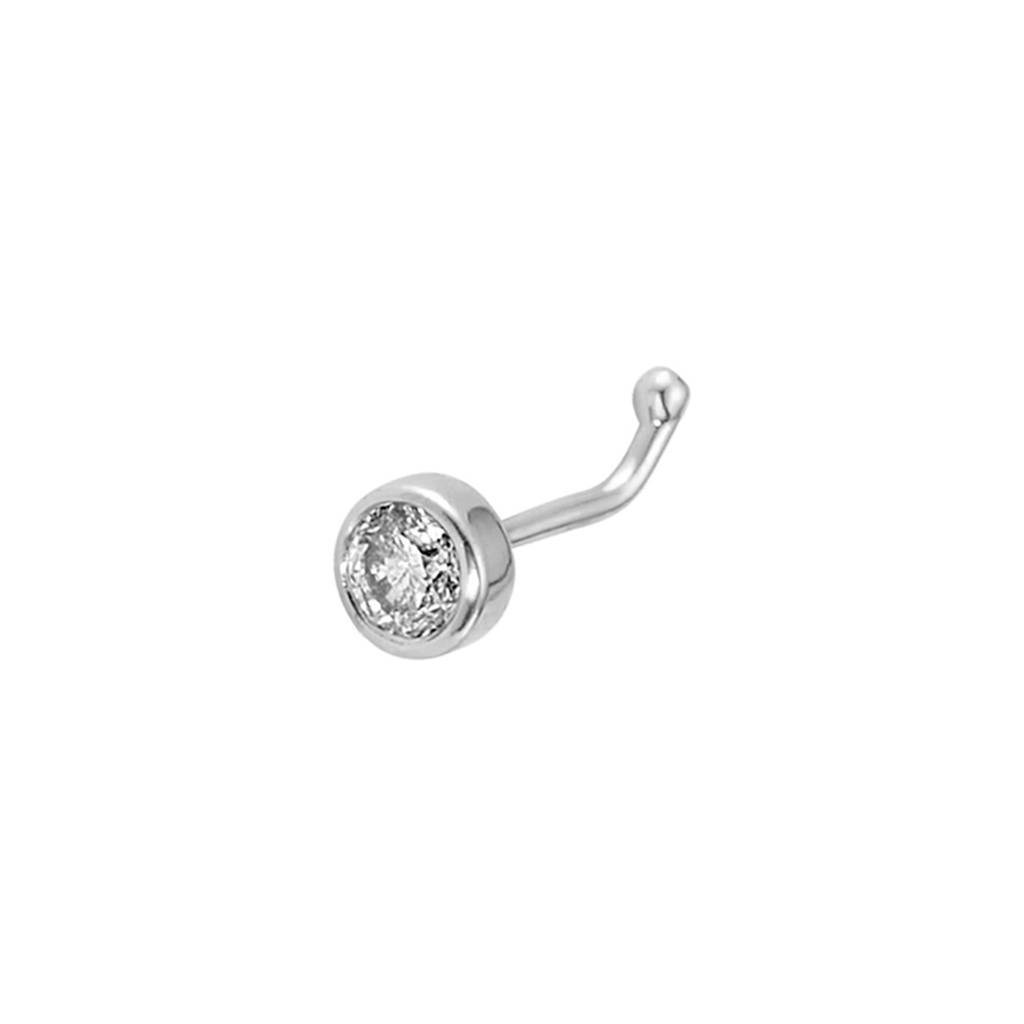 0.08 Karat Diamant Nasenpiercing