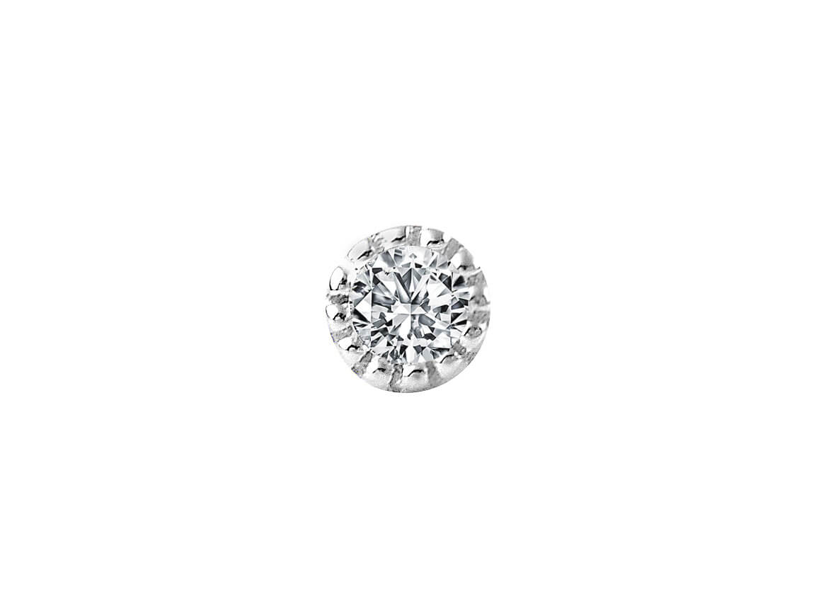 0.08 Karat Diamant Nasenpiercing