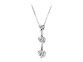 0.30 Carat Diamant Trilogy Halskette