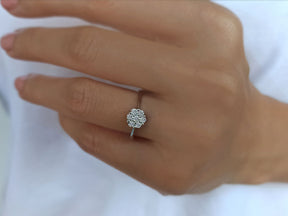 1,25 Karat Diamant Effekt Solitaire Ring