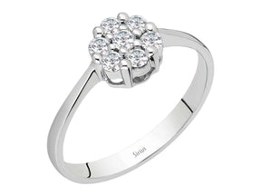 1,25 Karat Diamant Effekt Solitaire Ring