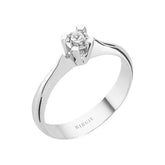 Bague solitaire diamant 0,22 carat