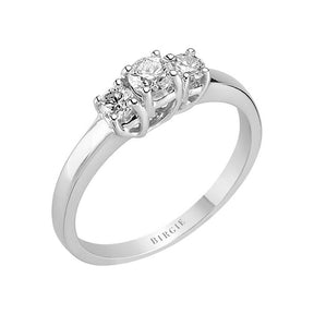 0.38 Carat Diamond Trilogy Ring