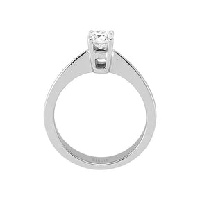 Bague solitaire diamant 0,39 carat