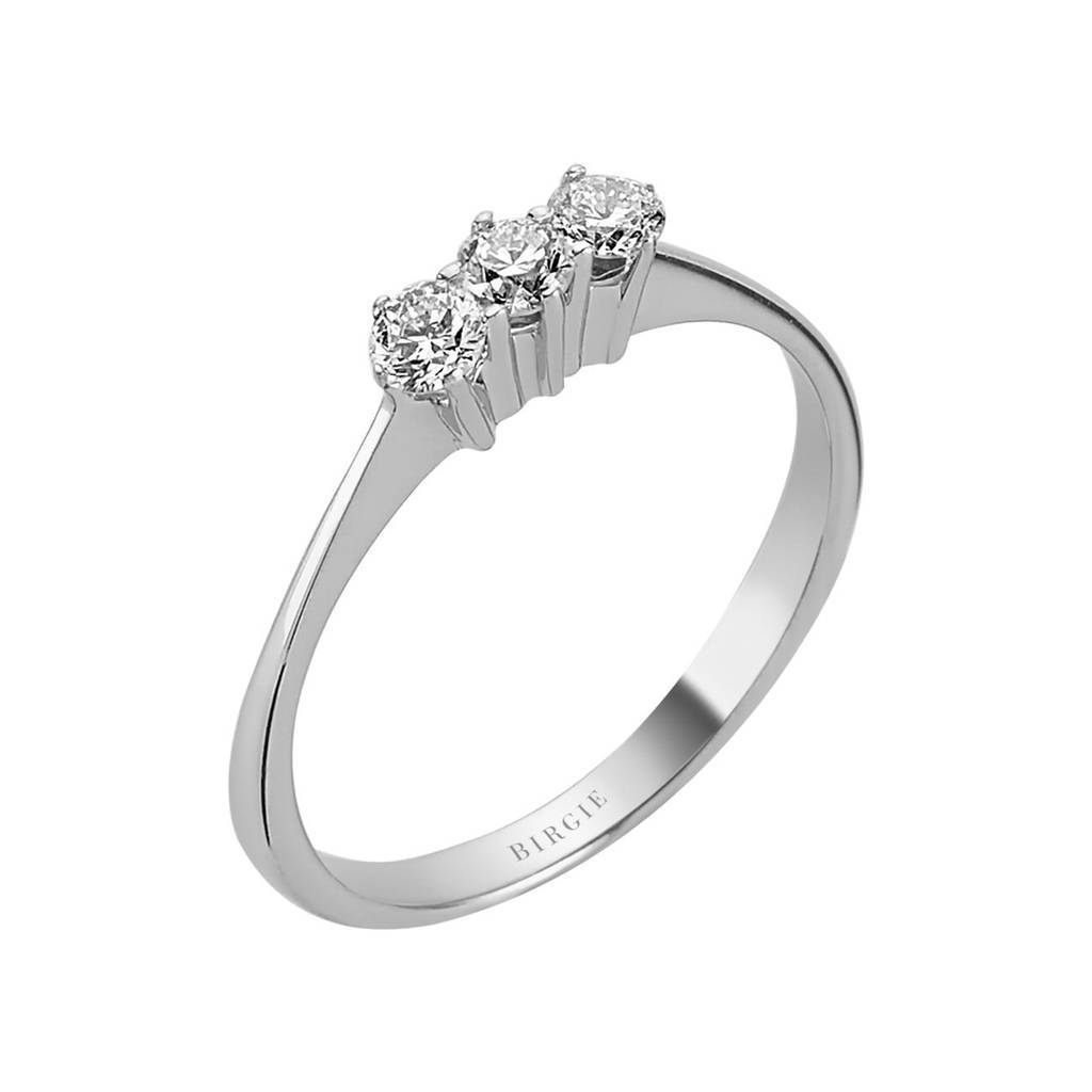 0.28 Carat Diamond Trilogy Ring