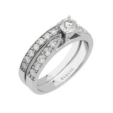 Diamond Solitaire Engagement Ring & Matching Band (1.17ct. TW)