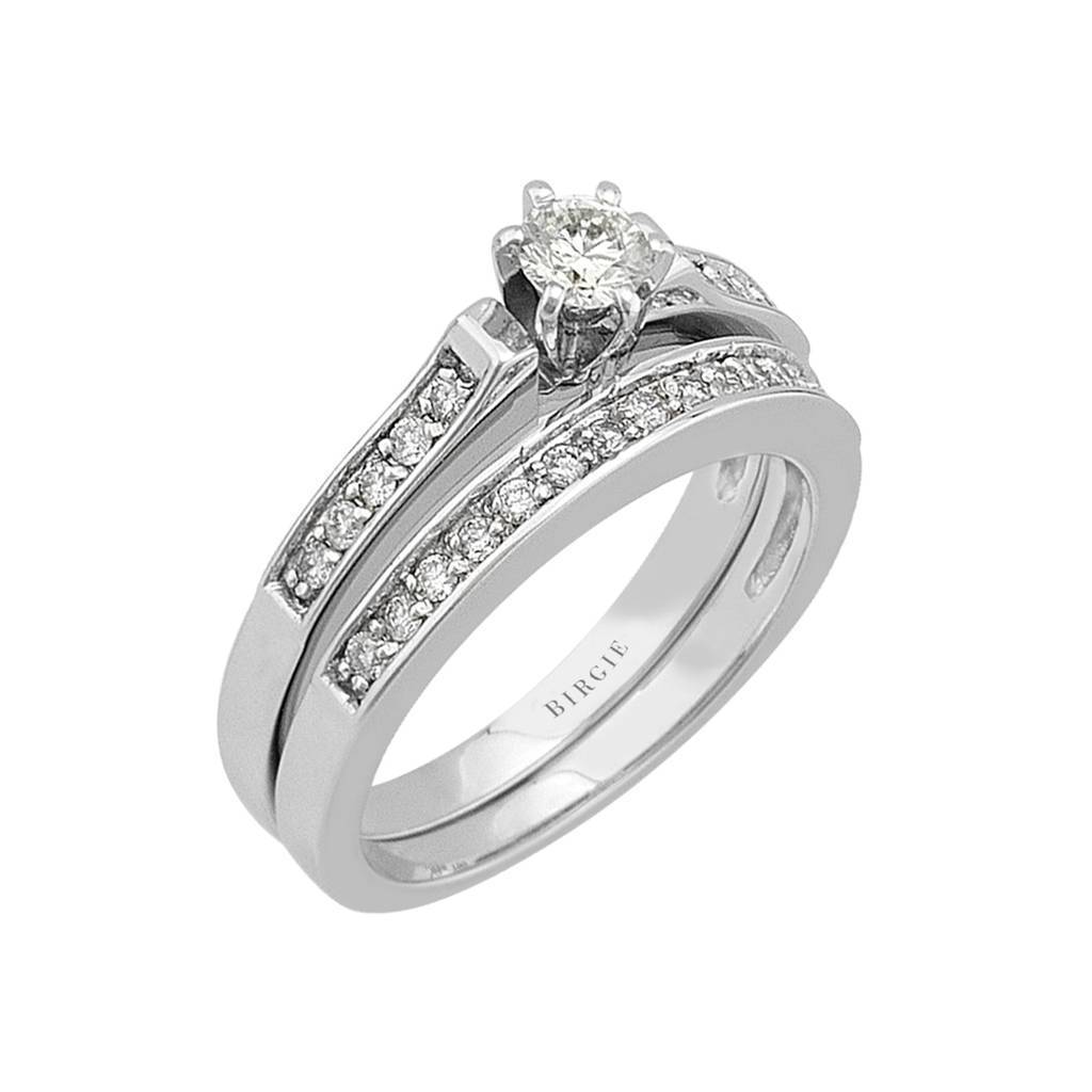 Diamond Solitaire Engagement Ring & Matching Band (0.46ct. TW)