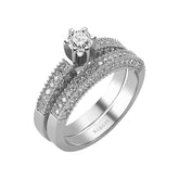 Diamond Solitaire Engagement Ring & Matching Band (0.96ct. TW)