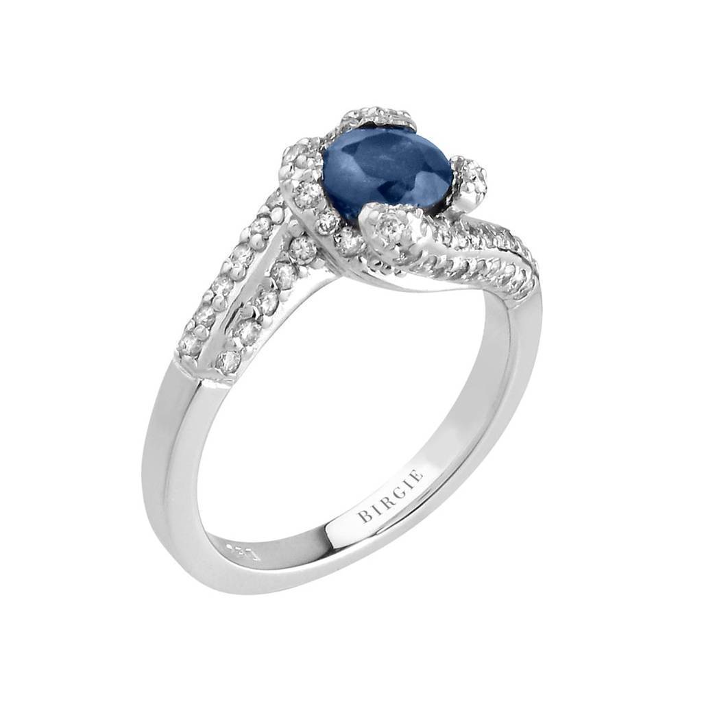 Sapphire and Diamond Stone Ring