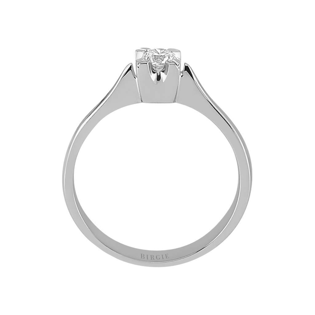 Bague solitaire diamant couleur G 0,22 carat