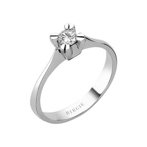 Bague solitaire diamant couleur G 0,22 carat