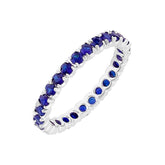 Sapphire Stone Eternity Wedding Ring