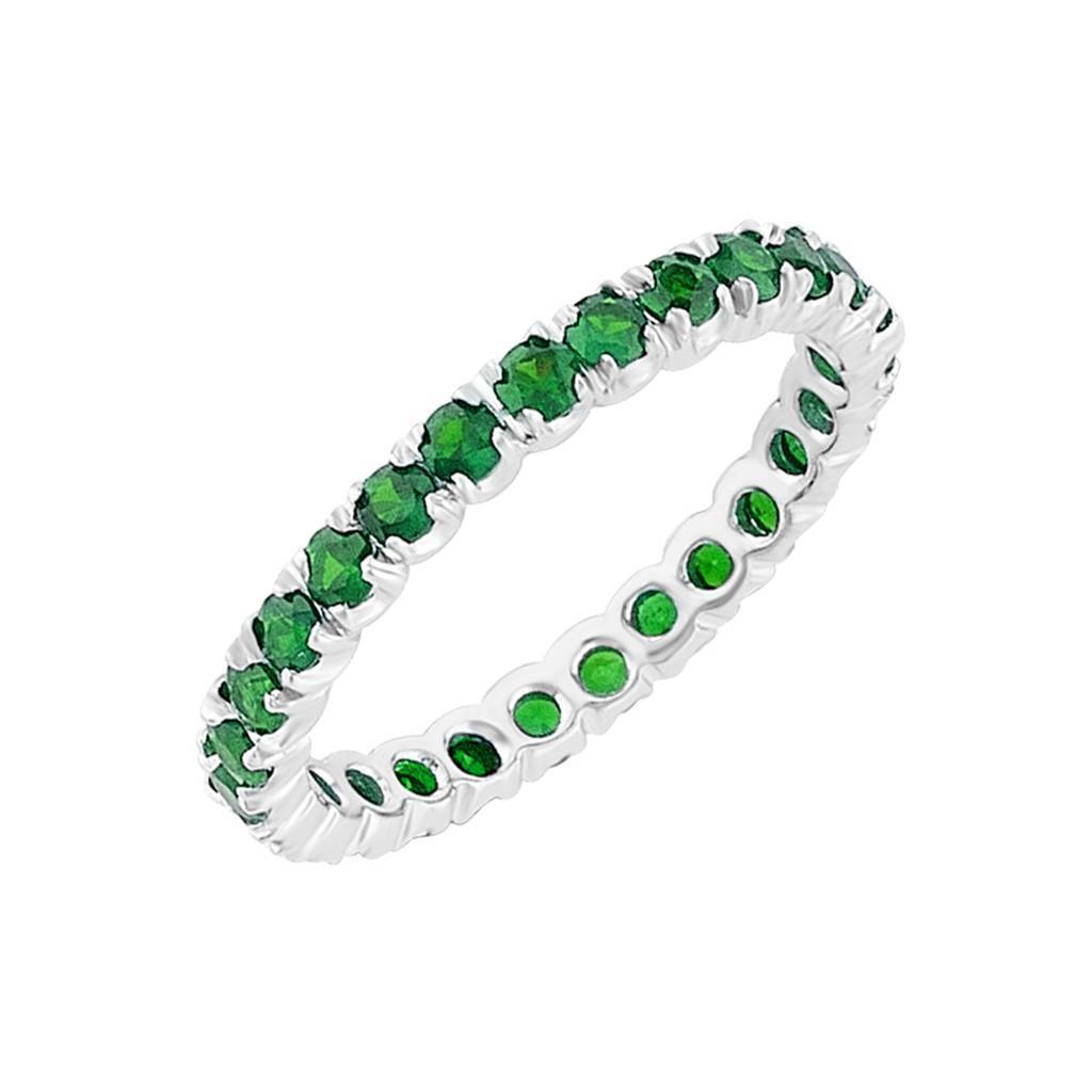 Emerald Stone Eternity Wedding Ring