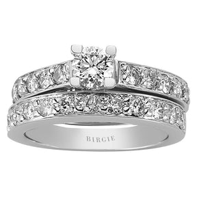 Diamond Solitaire Engagement Ring & Matching Band (1.19ct. TW)