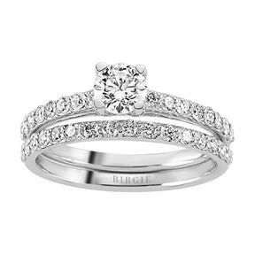 Bague solitaire en diamant et bracelet assorti (1,05 ct. TW)