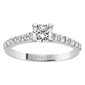 0.75 Carat Diamant Halo Verlobungsring