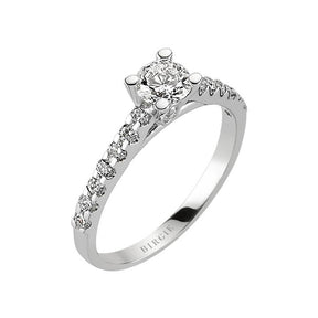 0.75 Carat Diamant Halo Verlobungsring