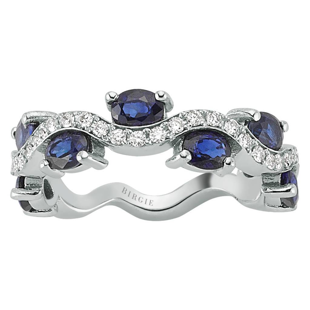 Diamond and Sapphire Eternity Ring