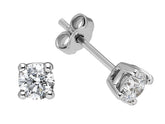 0.66 Carat Diamant Solitaire Ohrstecker