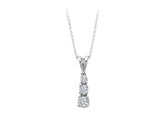 0.47 Carat Diamant Trilogy Halskette