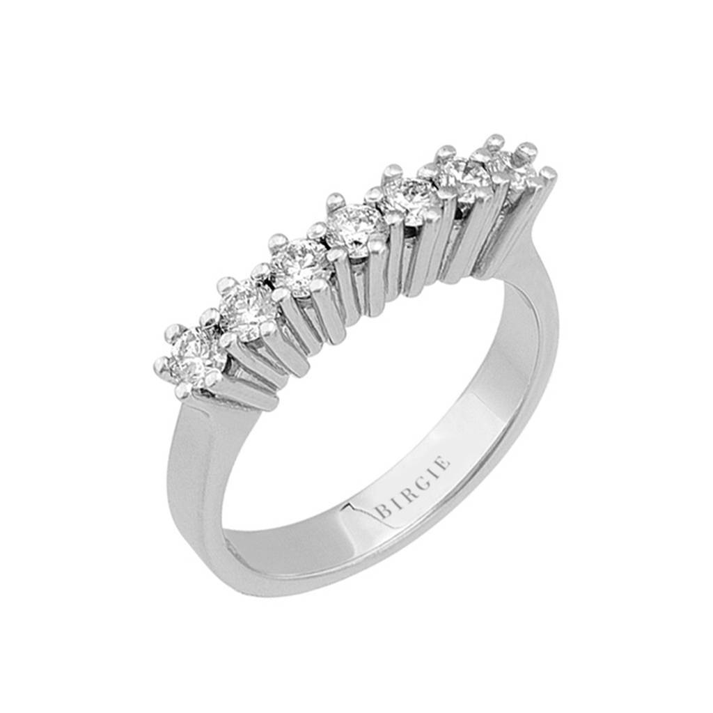 Bague de fiançailles 7 pierres diamant 0,68 carat