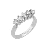 0.59 Carat Diamond 5 Stone Engagement Ring