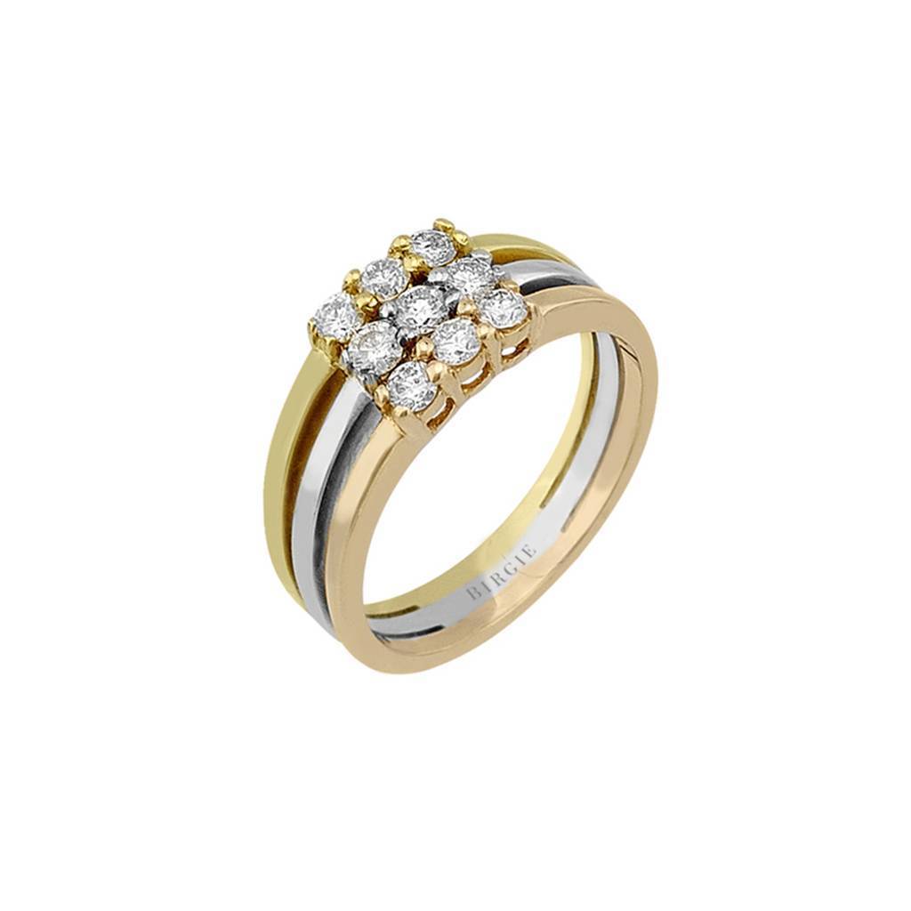 Diamond Stone Harem Ring