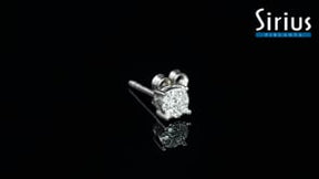 0.30 Carat Diamant Effekt Solitaire Herren Ohrstecker