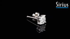 0.60 Carat Diamant Effekt Solitaire Herren Ohrstecker