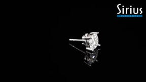 1.50 Carat Diamant Effekt Solitaire Herren Ohrstecker