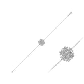 Bracelet flocon de neige diamant