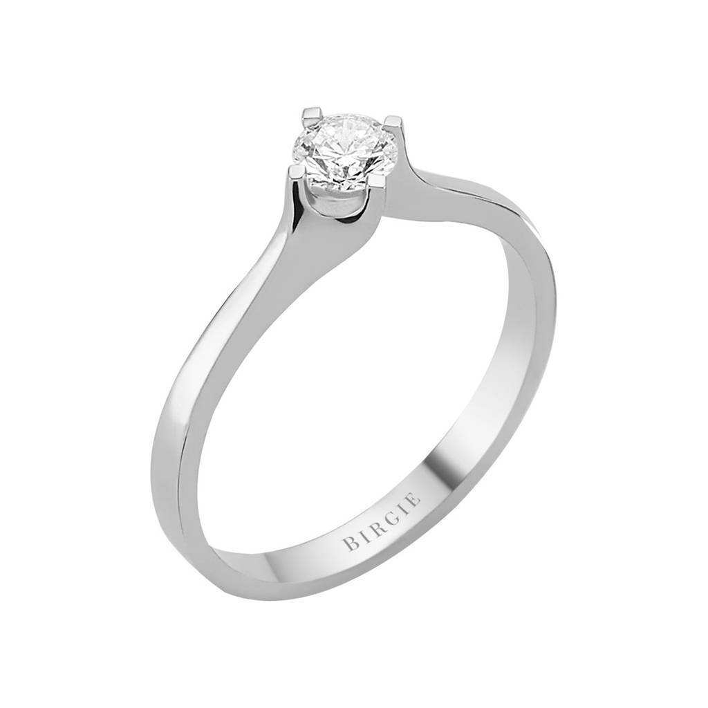 Bague solitaire diamant 0,25 carat