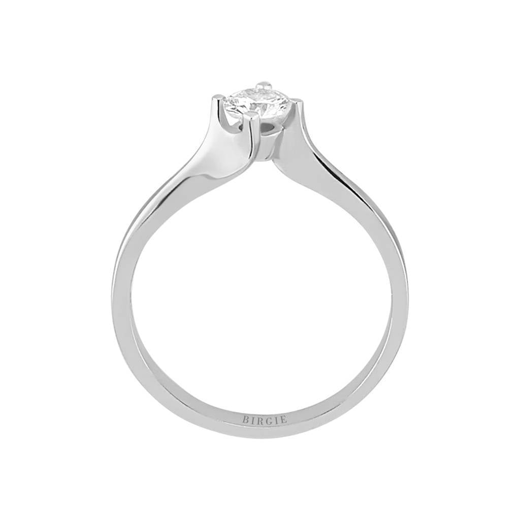 Bague solitaire diamant 0,32 carat