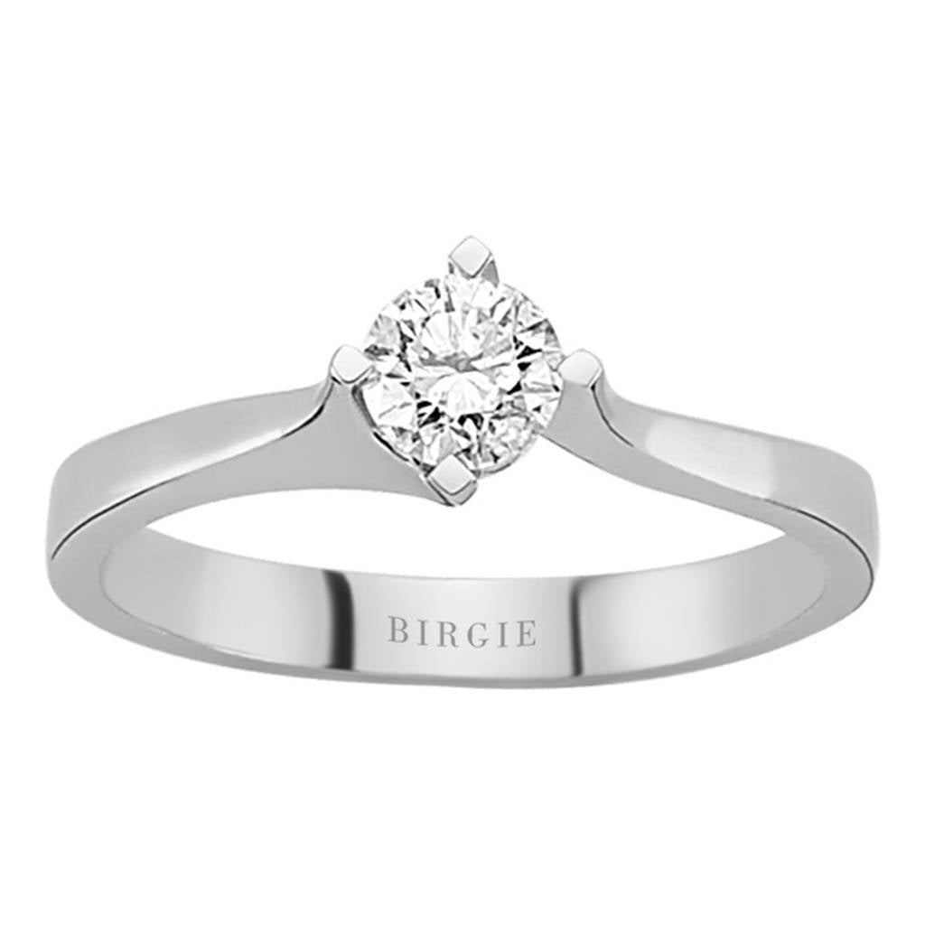 Bague solitaire diamant 0,41 carat