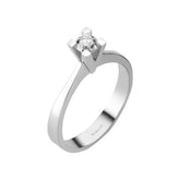 0.29 Carat F Color Diamond Solitaire Ring