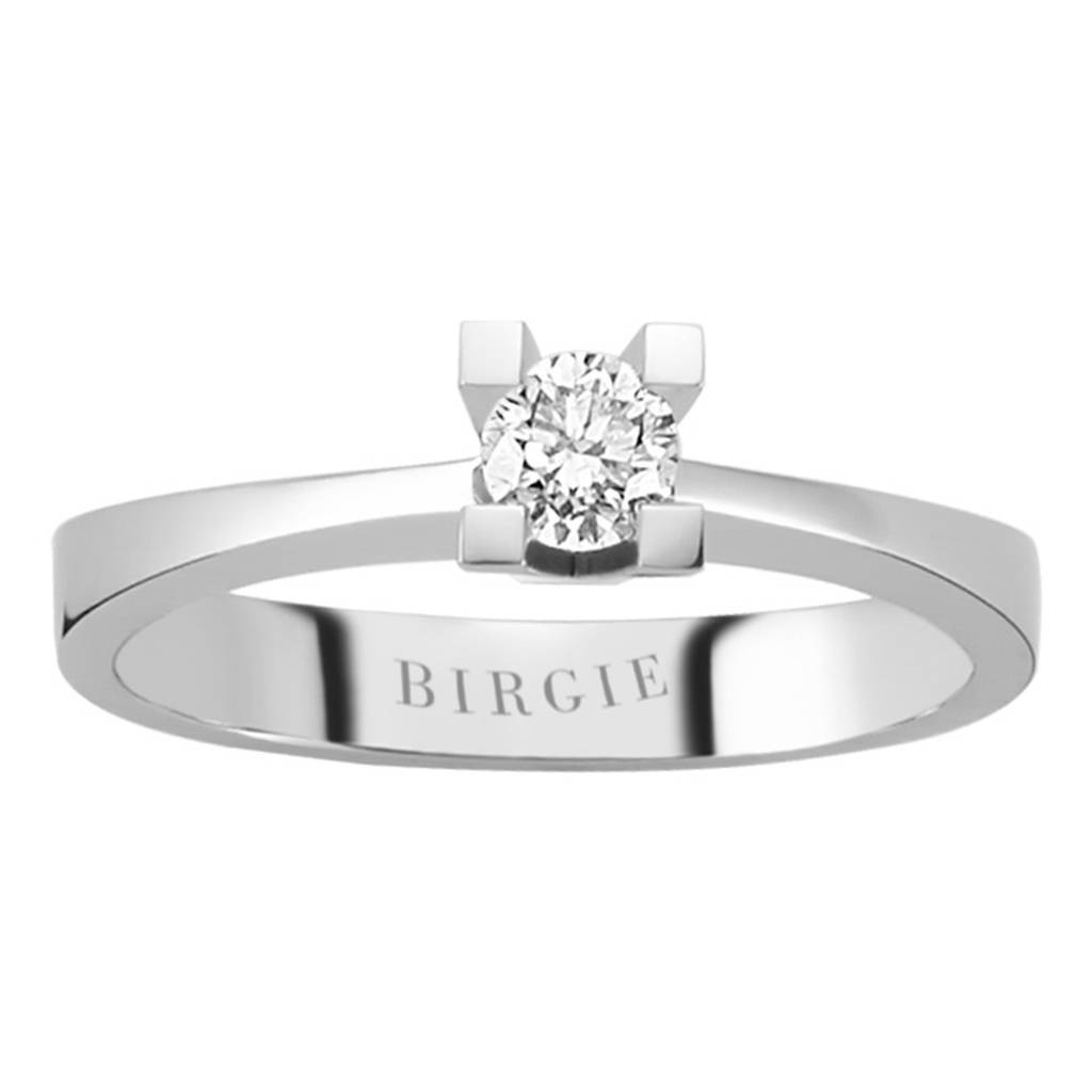 Bague solitaire diamant 0,24 carat